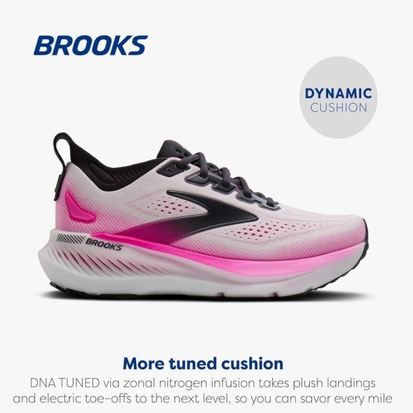 Brooks Women's Athletic Shoes - White and Pink - Picture 3 of 13